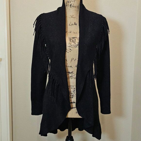 NWOT WHBM Fringe Shimmer Sweater Size Small - Picture 1 of 11